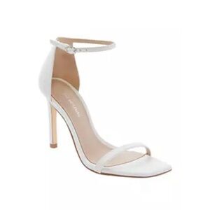 Stuart Weitzman Amelina Sandals Women’s White Ankle Strap Heels Size 6.5